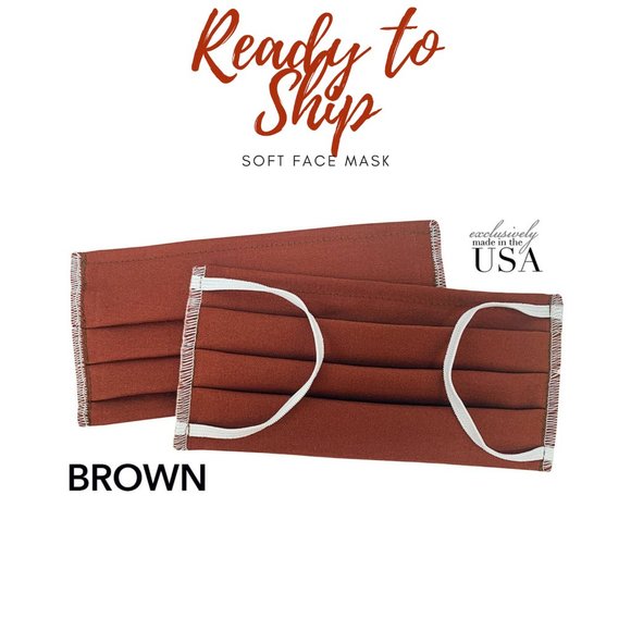 4 Face Masks $12 Solid Cotton with Free shipping - Picture 2 of 4